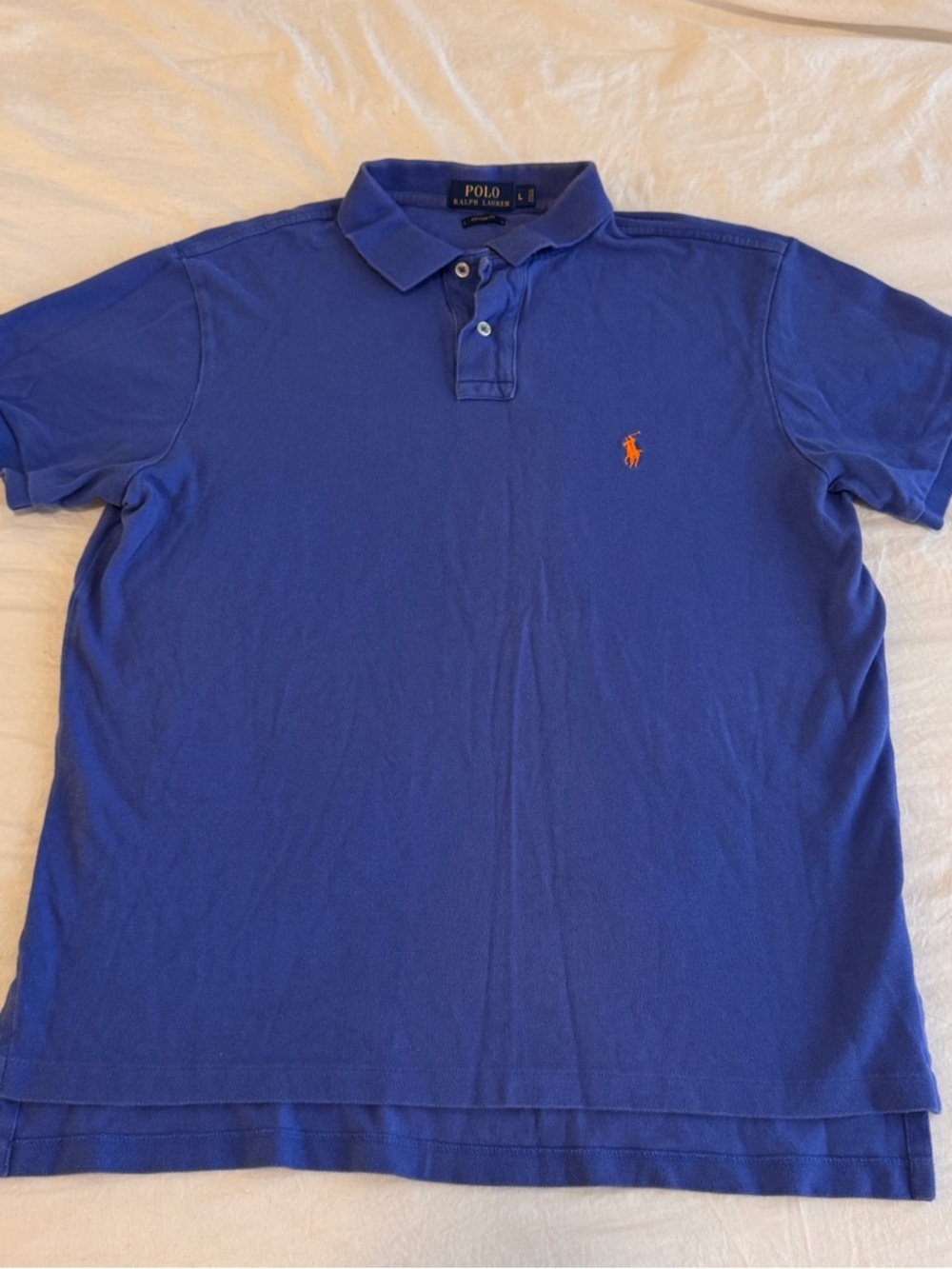 Polo by Ralph Lauren Royal Blue Polo with Orange Pony